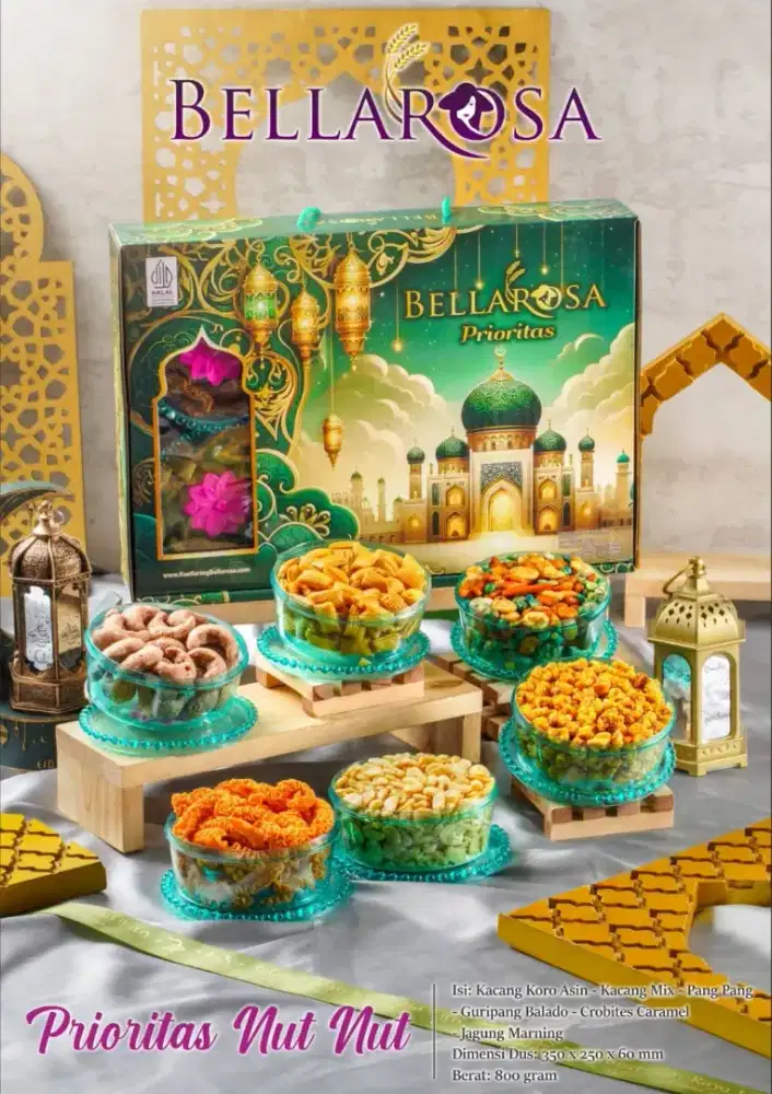 Kue Kering Hampers Bellarosa Prioritas Nut-Nut
