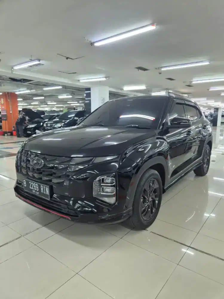 Hyundai creta prime 2022 km 25rb record tgn 1 pribadi hitam