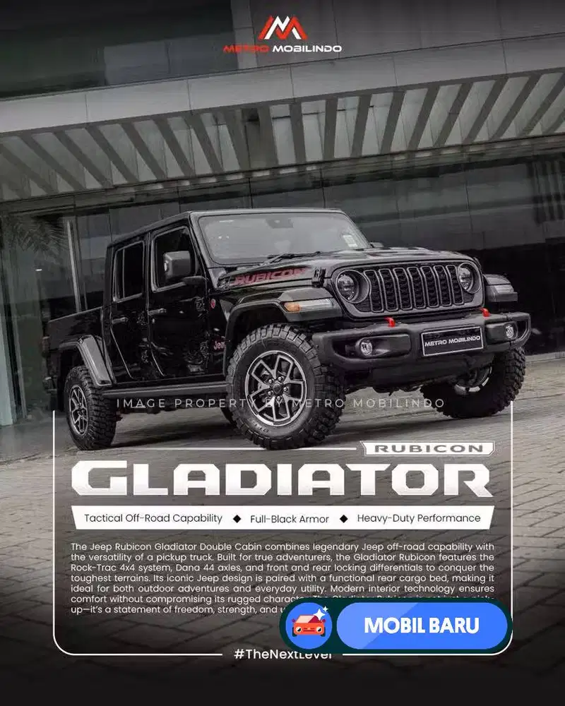 Jeep Wrangler Rubicon Gladiator 3.6L Double Cabin New 2026