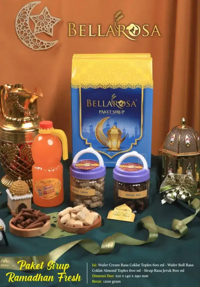 Kue Kering Hampers Bellarosa Paket Sirup Ramadhan Fresh