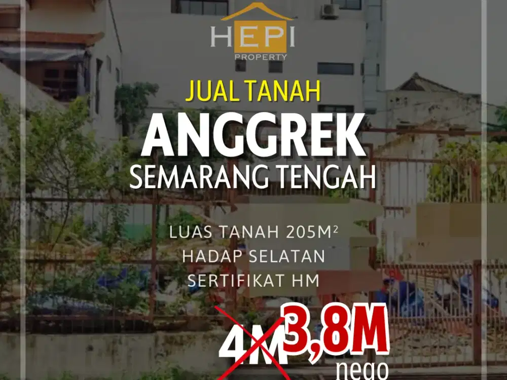 Dijual Tanah di Anggrek Semarang Tengah