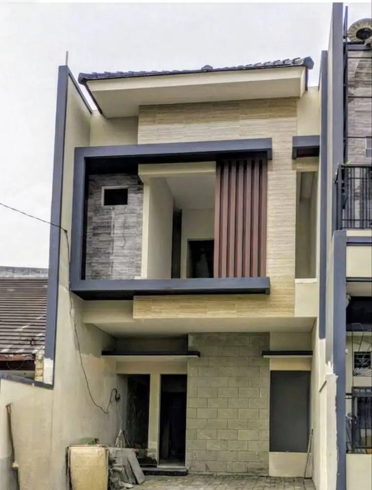 Dijual Rumah Minimalis Baru Gress Klampis Anom 2 Lantai Siap Huni