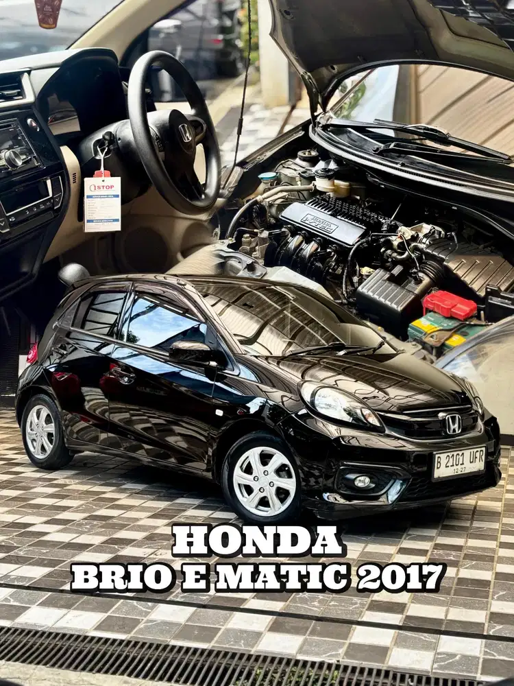 Honda Brio E AT Matic 2017 Facelift (AC Digital) Hitam