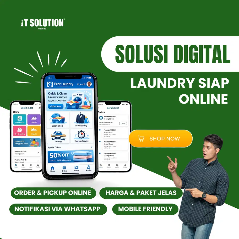 Solusi Digital Laundry Siap Online – Booking & Sistem Otomatis