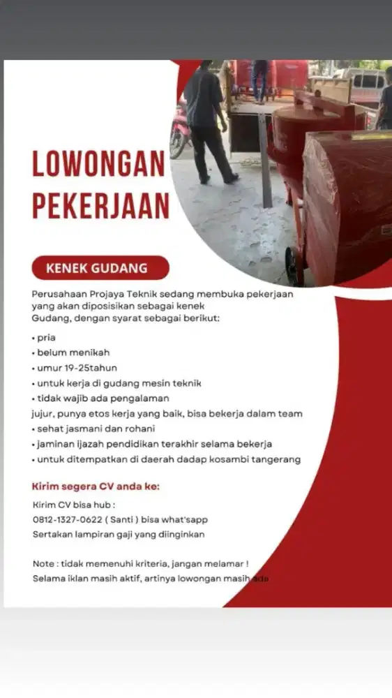LOKER KENEK GUDANG MESIN TEKNIK