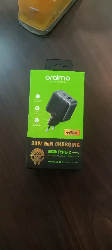 oraimo Adaptor PowerGan 33W Pro Dual Output OCW-7331E+C54