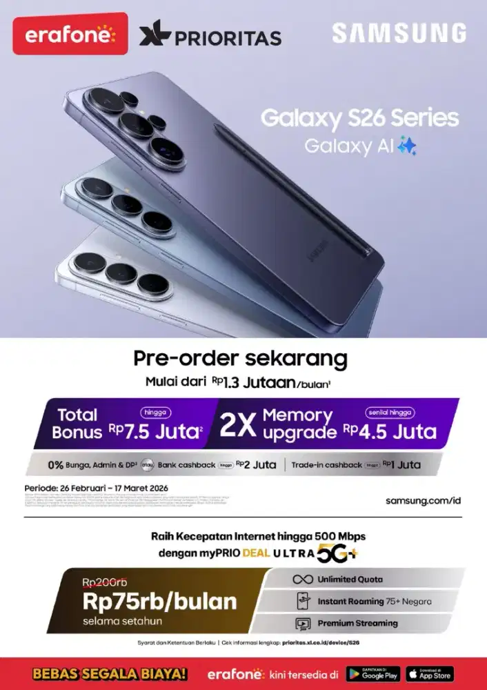 PREE ORDER SAMSUNG S26 SERIES