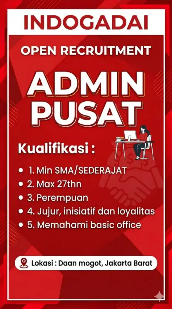 LOWONGAN KERJA ADMIN
