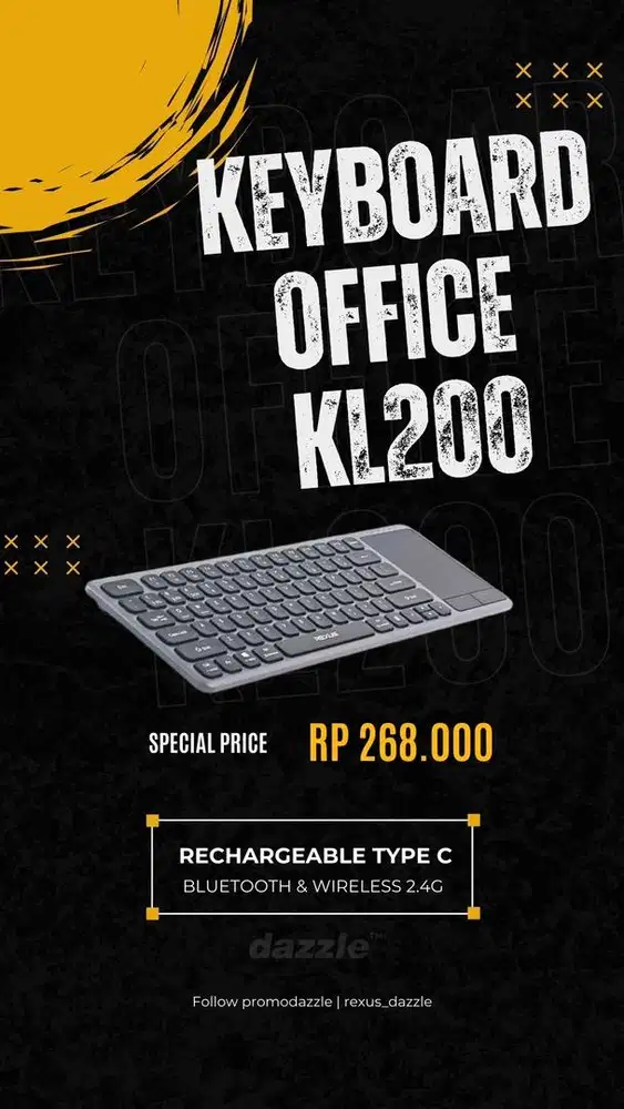 Keyboard bluetooth rexus KL200