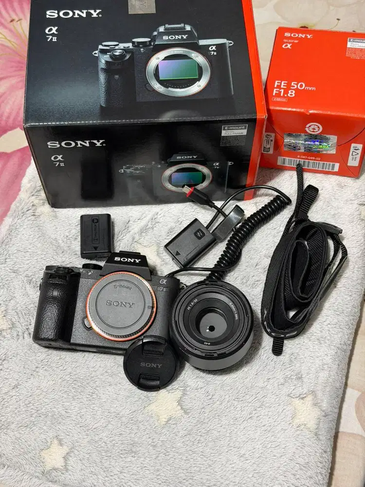 Kamera Sony A7II - Lensa Fix f1.8/50mm