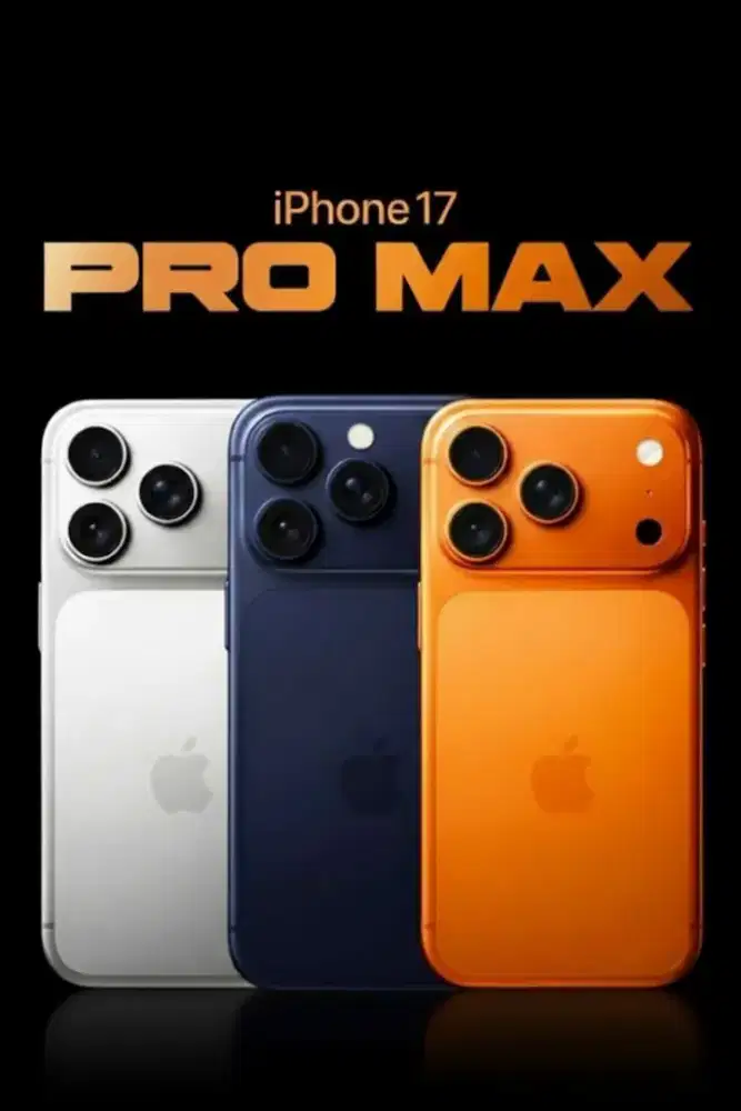 IPHONE 17 PRO MAX CICILAN 0% FREE 1 SAMPE 2x ANGSURAN DENGAN KTP SAJA