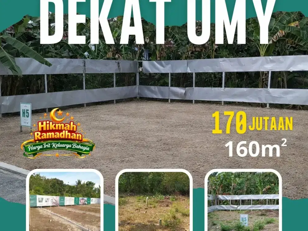 TANAH SHM BANTUL COCOK UNTUK INVESTASI LOKASI STRATEGIS DEKAT KAMPUS UMY