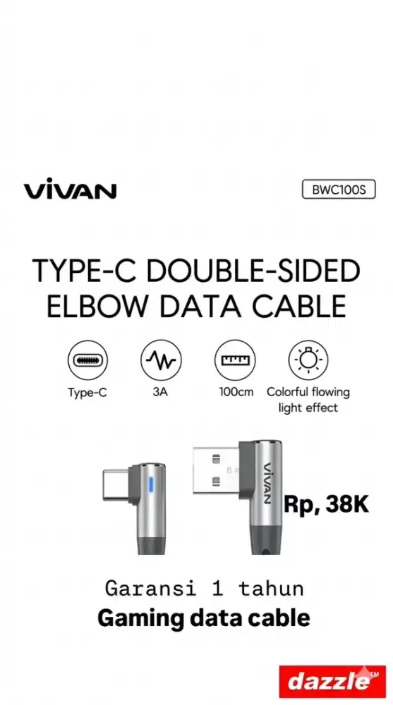 KD Vivan bwc 100S USB to c gray