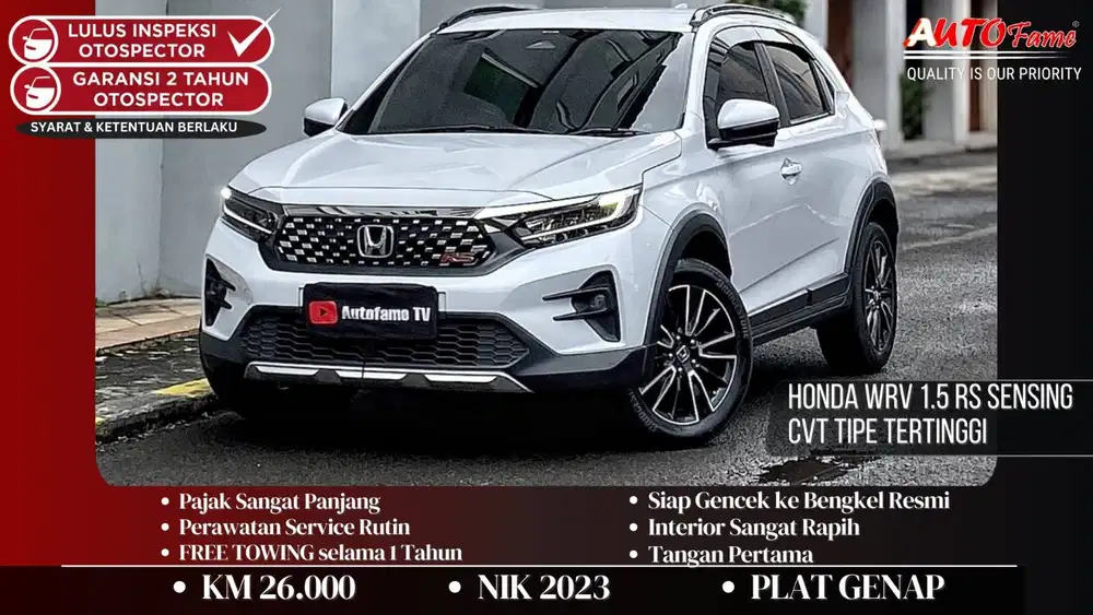 Honda WRV 1.5 RS Sensing CVT TIPE TERTINGGI NIK 2023