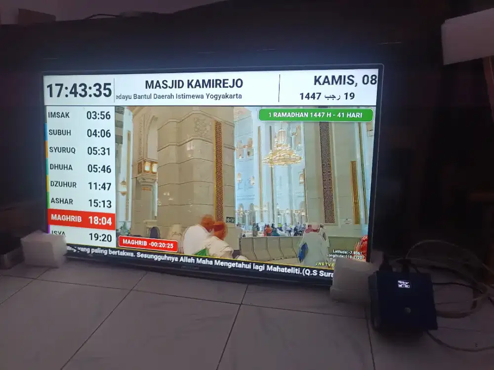 Jam Waktu Sholat TV