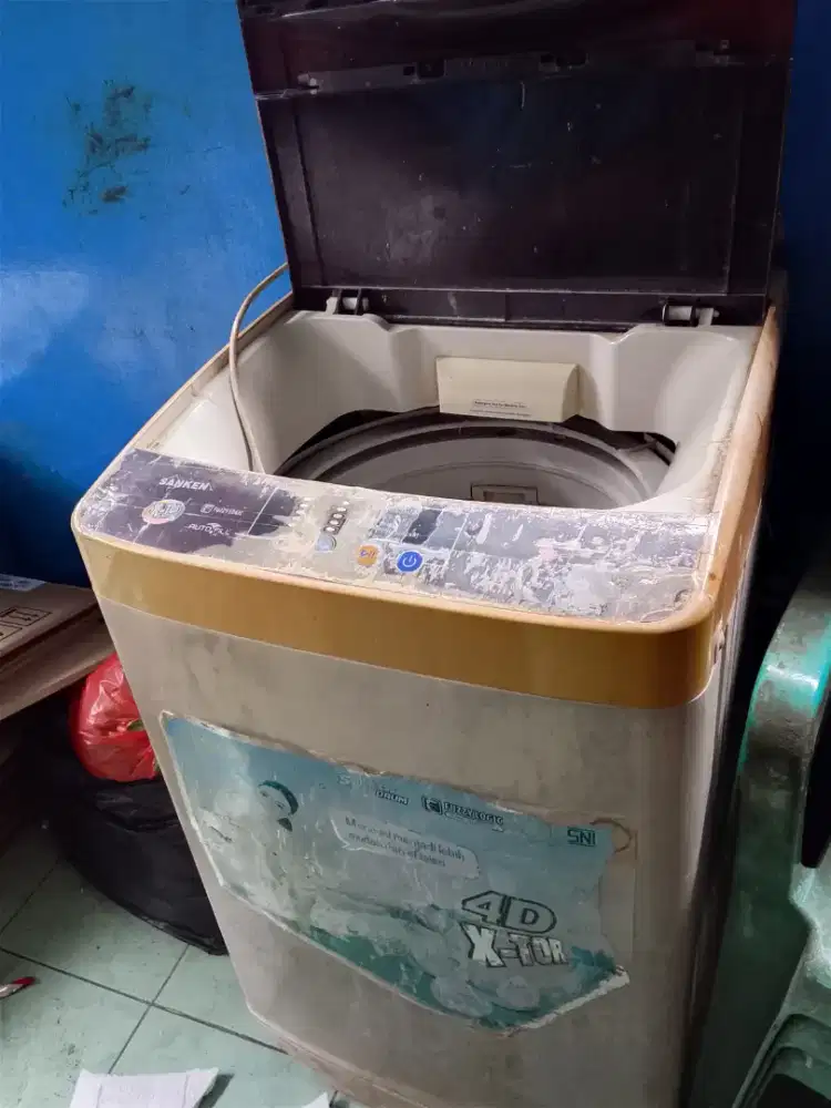 Dijual mesin cuci 1 tabung minus bocor 8 kg