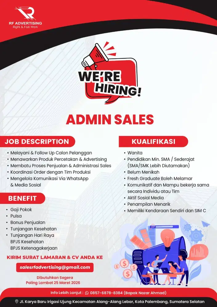 LOKER ADMIN SALES