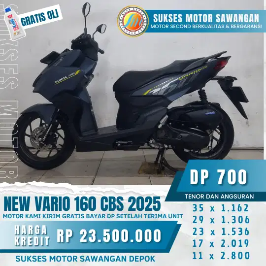 (SUKSES MOTOR) HONDA NEW VARIO 160 CBS, DP MURAH ANGSURAN RINGAN