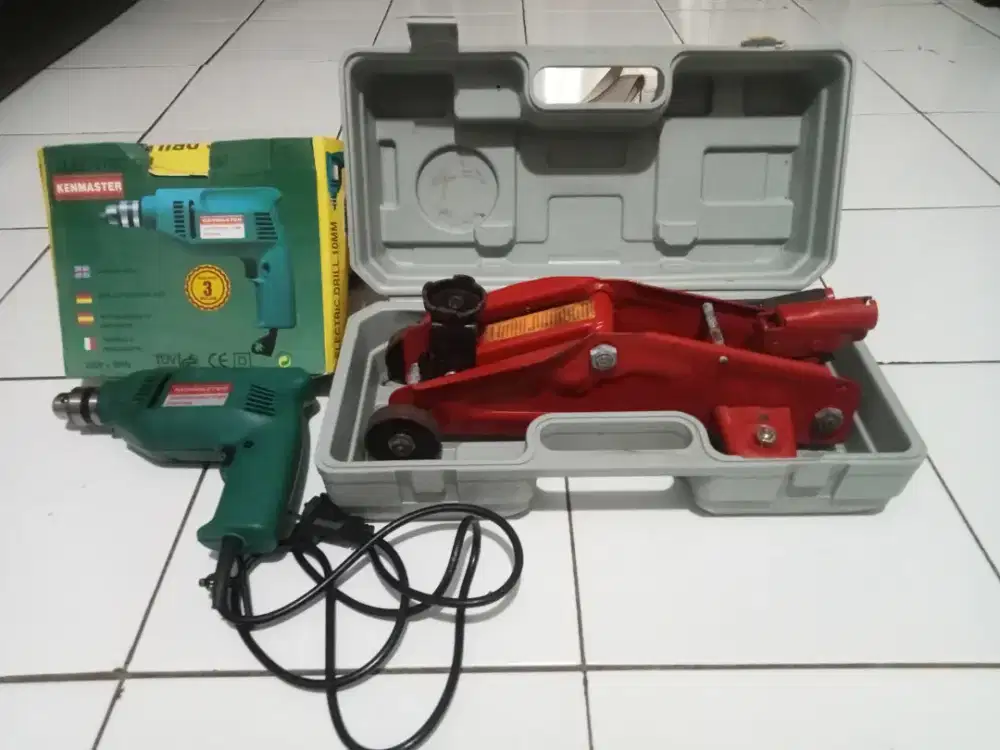 Dongkrak mobil & bor listrik