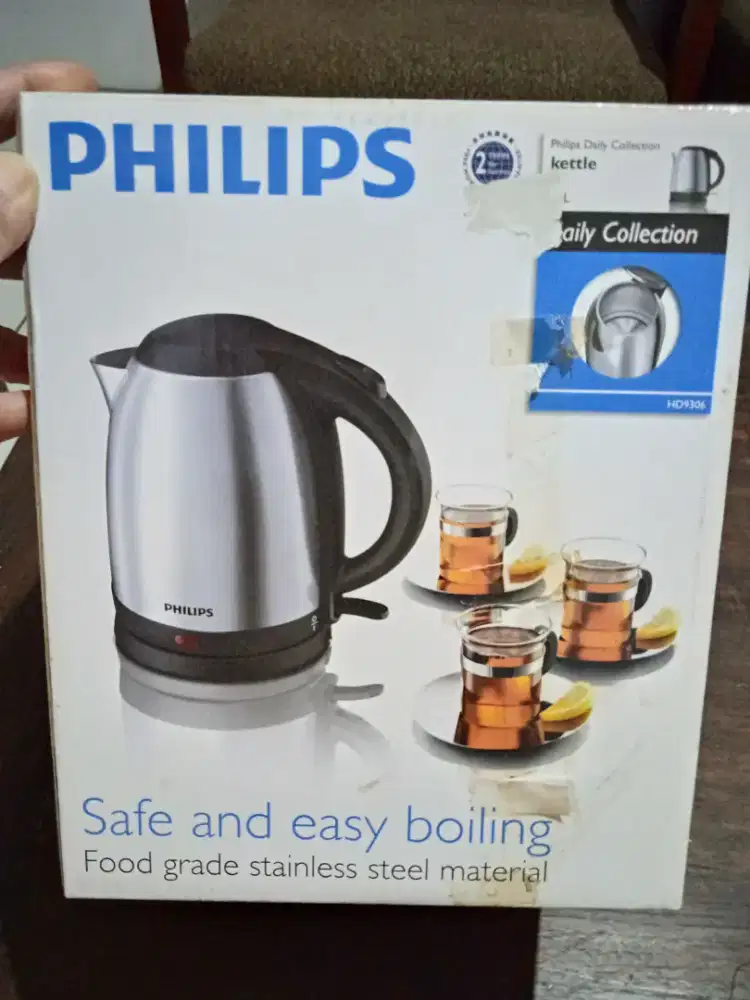 Kettle Listrik PHILIPS, stainless steel. seri: HD9306