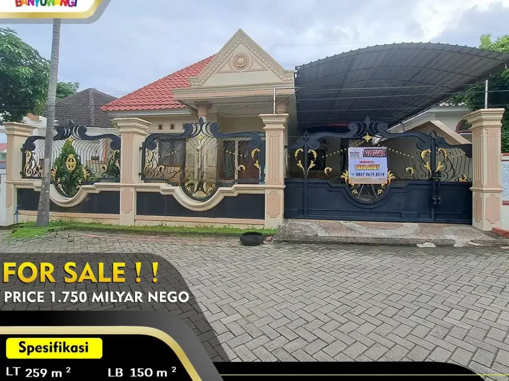 Dijual Rumah Second Di Mendut - Banyuwangi Kota