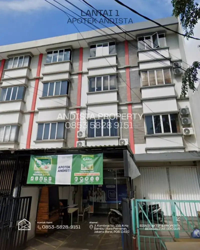Dijual Ruko & Usaha Apotek, Apartemen Full Interior dan Perizinan