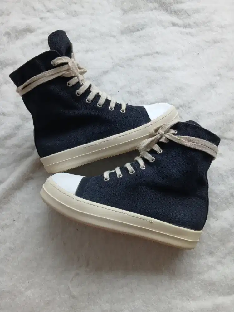 Sepatu bekas rick owens ramones high size 40/26cm made in italy mulus