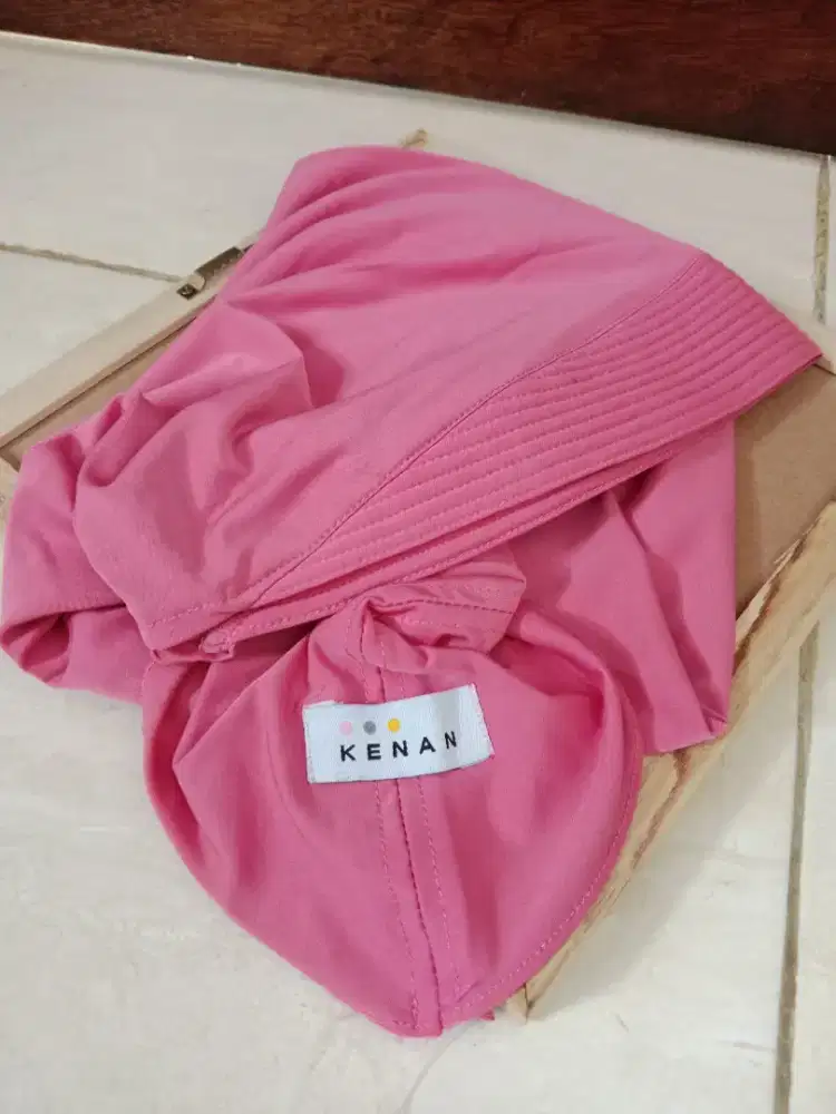 Jilbab pet kenan warna pink