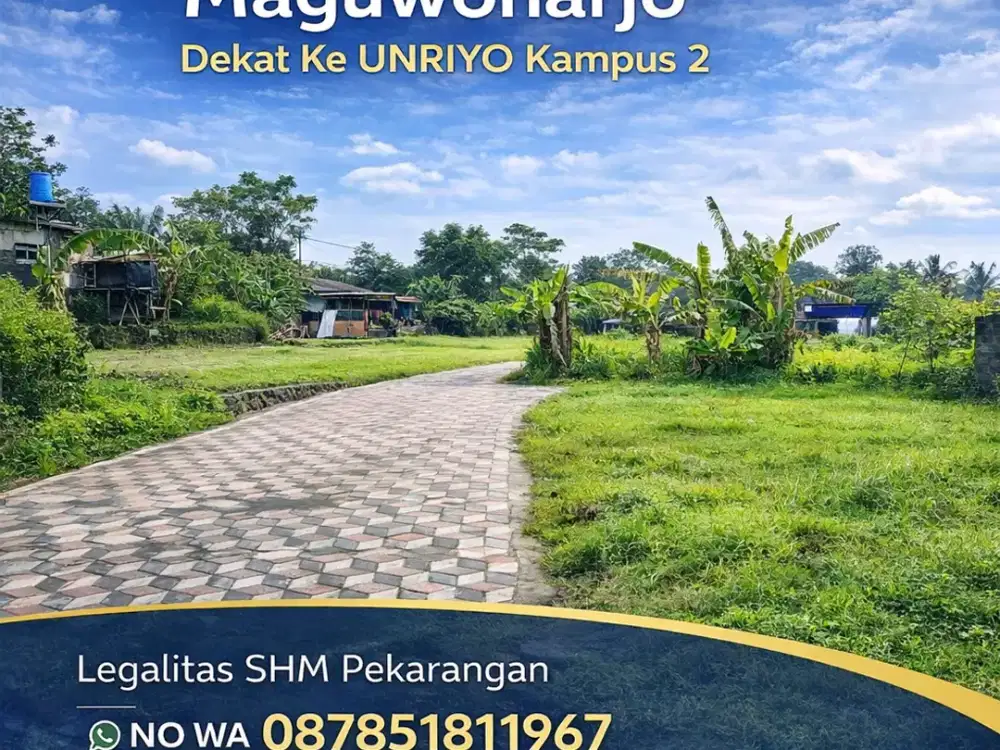 Tanah Maguwoharjo 3 menit dari  UNRIYO kampus 2