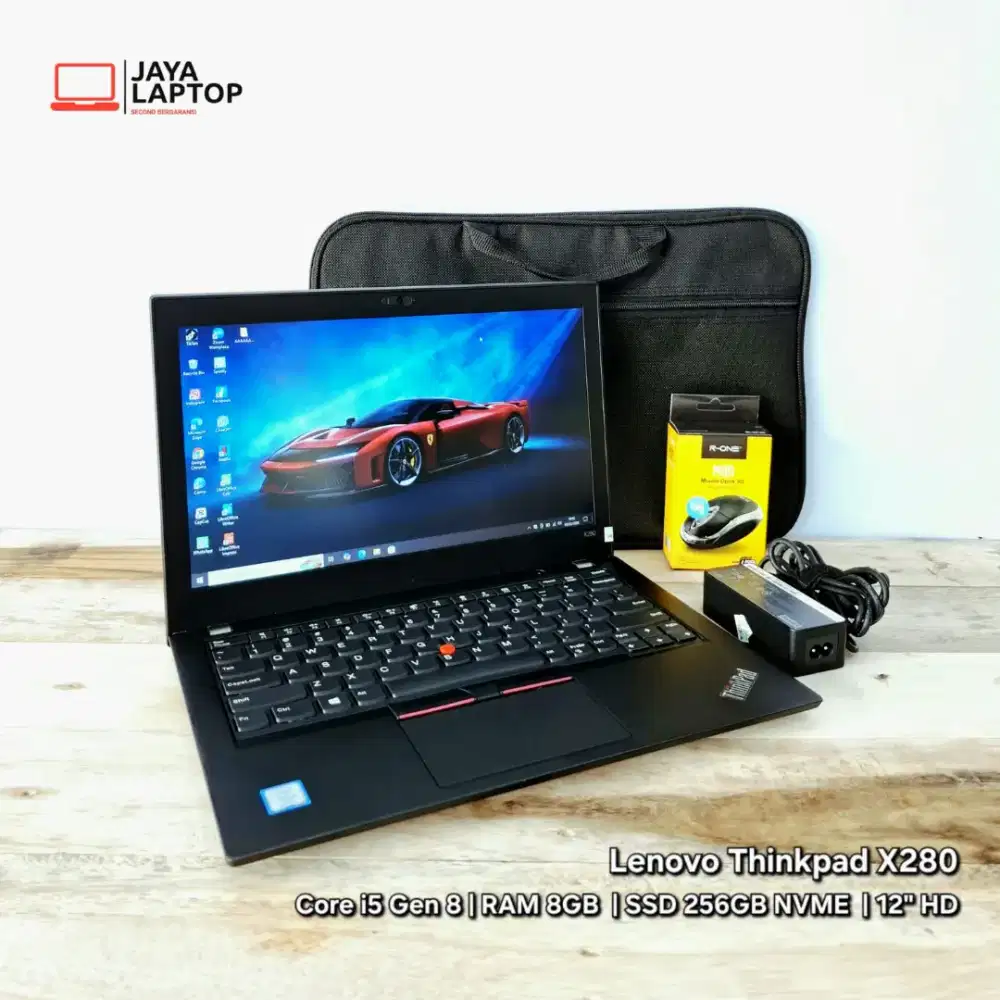 Lenovo Thinkpad X280 Core i5 RAM 8GB SSD 256GB Laptop Second Bekas