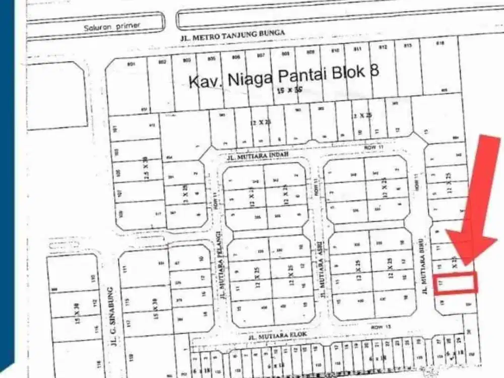 KAVLING VILLA PANTAI BIRU TANJUNG BUNGA