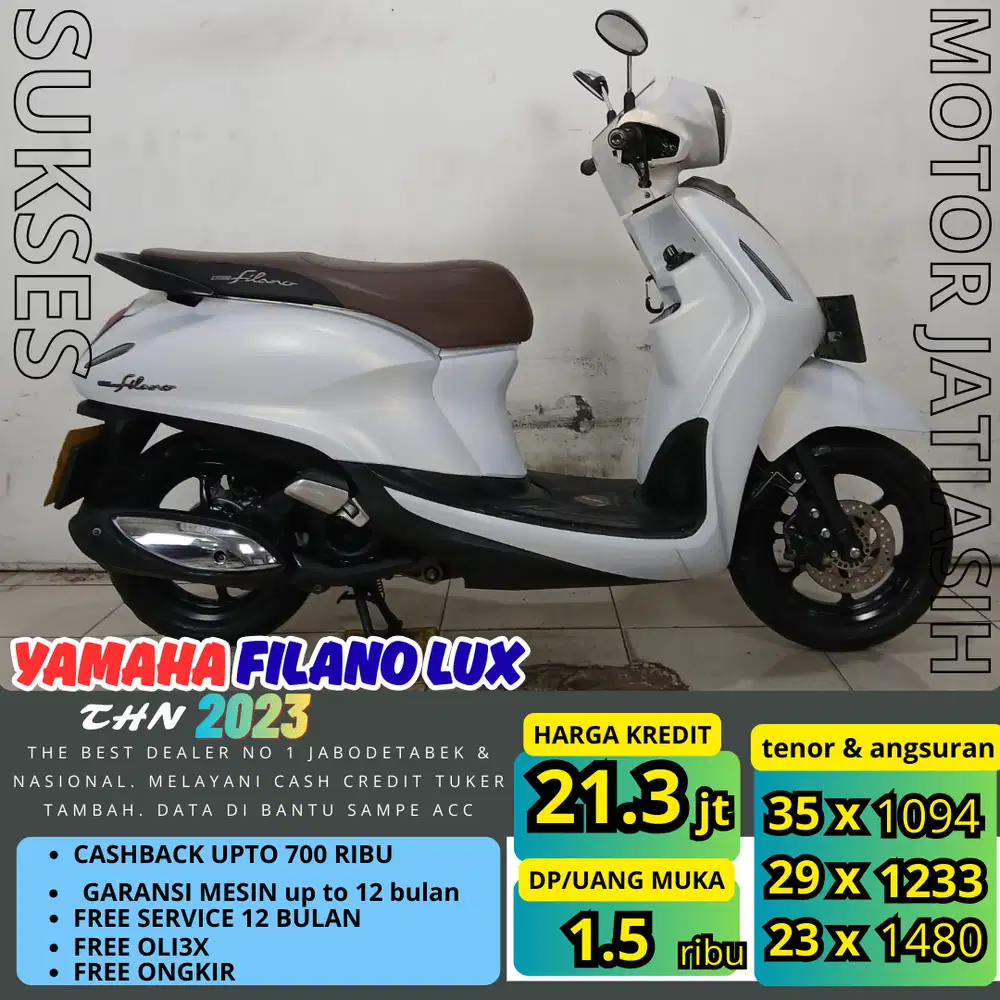 PROMO (SUKSES MOTOR) ANGSURAN TERMURAH YAMAHA GRANDFILANO LUX 2023