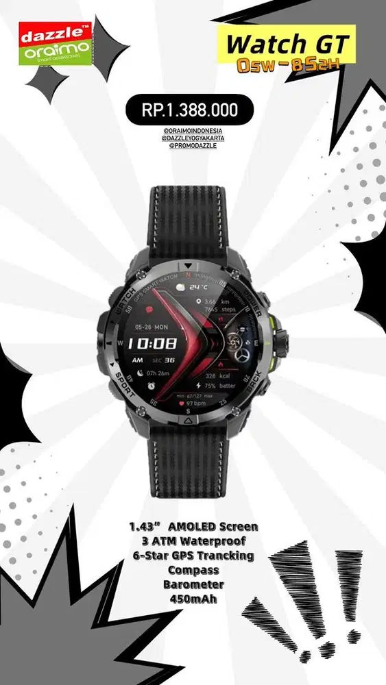 Smartwatch GPS Oraimo OSW-852H