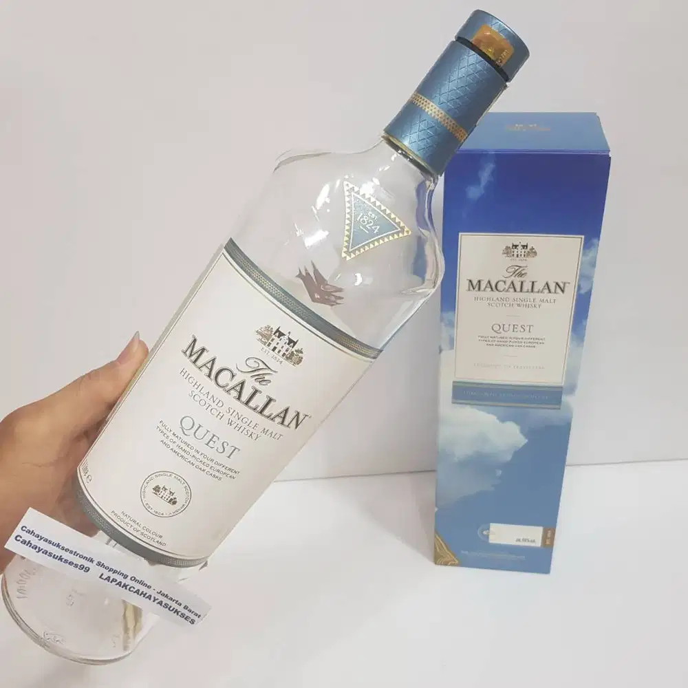 Botol Kosong Simakal Quest Box Biru 1000ml Koleksi Antik Hiasan Kamar