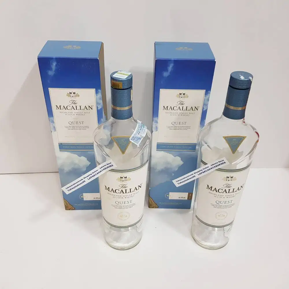 Botol Kosong Simakal Quest Box Biru 1000ml Koleksi Antik Hiasan Kamar