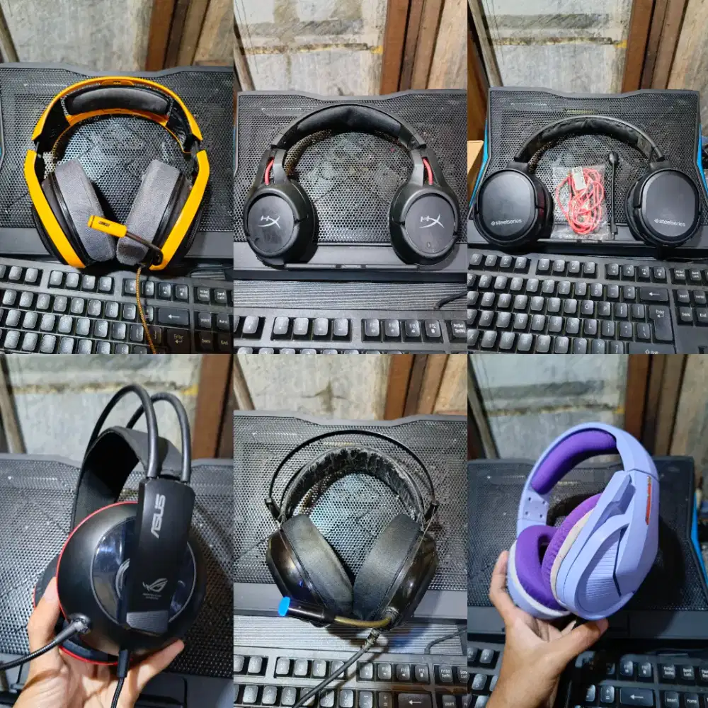 HEADPHONE GAMING BRANDED SECOND MURAH