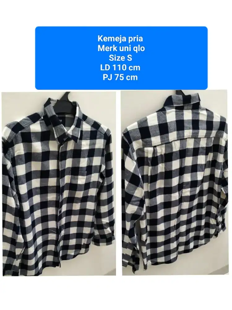 Kemeja pria uni qlo