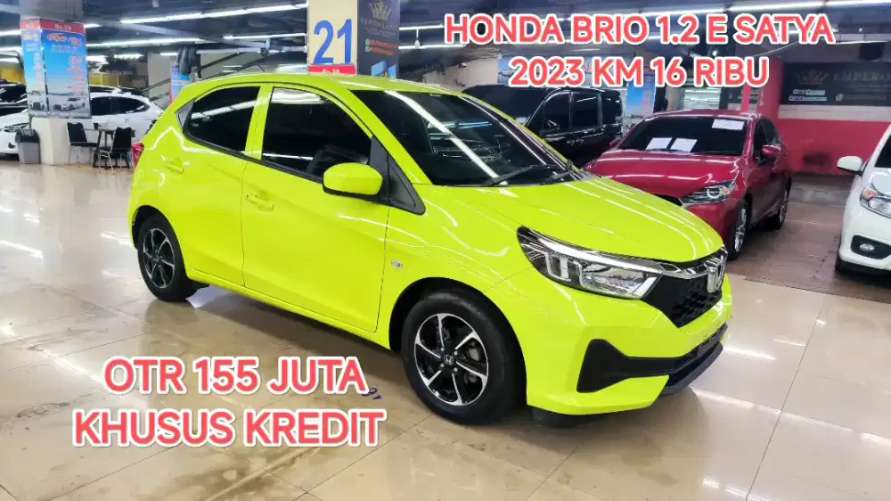Km 16 ribu HONDA BRIO 1.2 E SATYA AT 2023 KONDISI ISTIMEWA