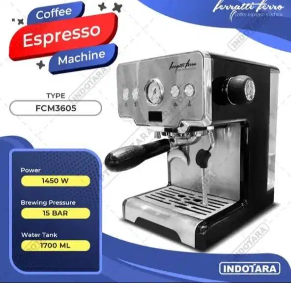 Mesin Kopi Ferratti Ferro , Chrome silver