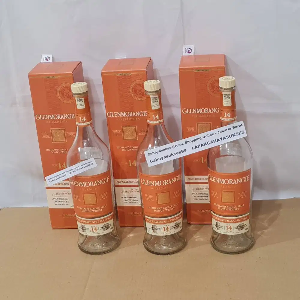 Botol Kosong Siglen Box Orange 1000ml Koleksi Antik Dekorasi Kamar