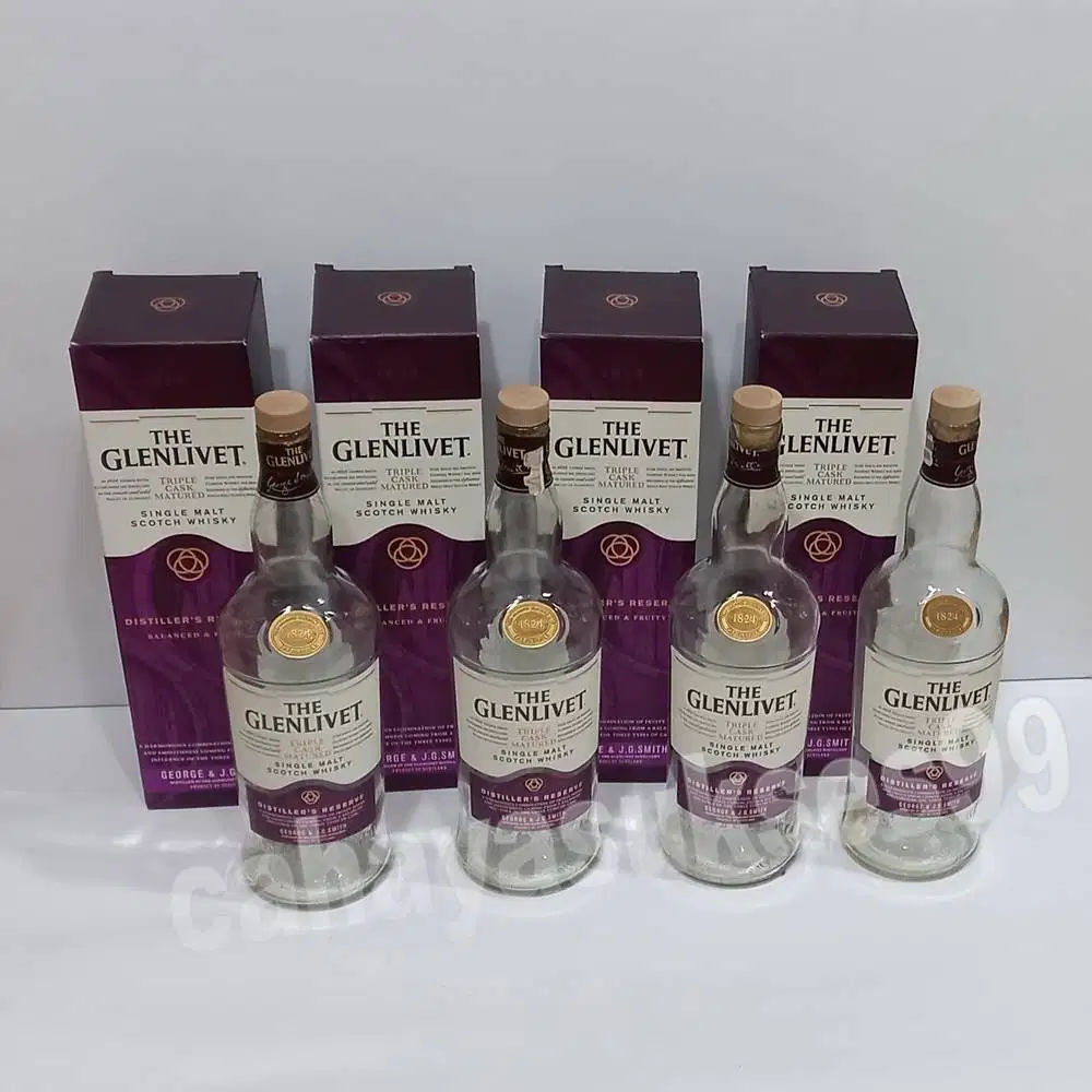 Botol Kosong Antik Siglen Box Ungu 1000ml Koleksi Pajangan Antik