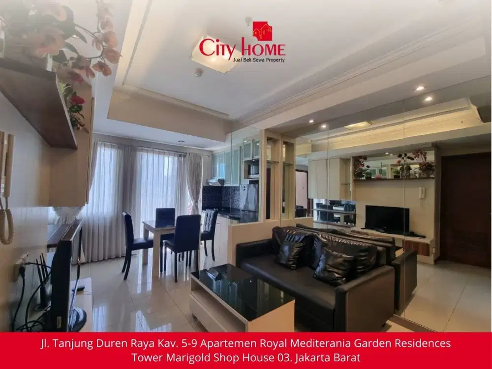 Sewa Apartemen Furnished di Royal Mediterania Garden Residences