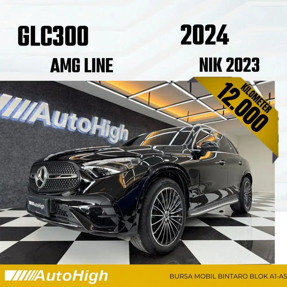 DP10% [Km12.000] GLC300 AMG 2023 Black / GLC 300 Reg 2025 #AUTOHIGH