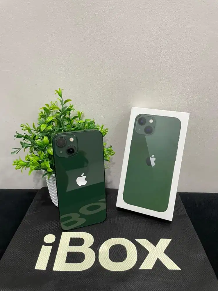 IPhone 13 128GB Alpine Green lengkap Fullset Ori BH 100% Permanent