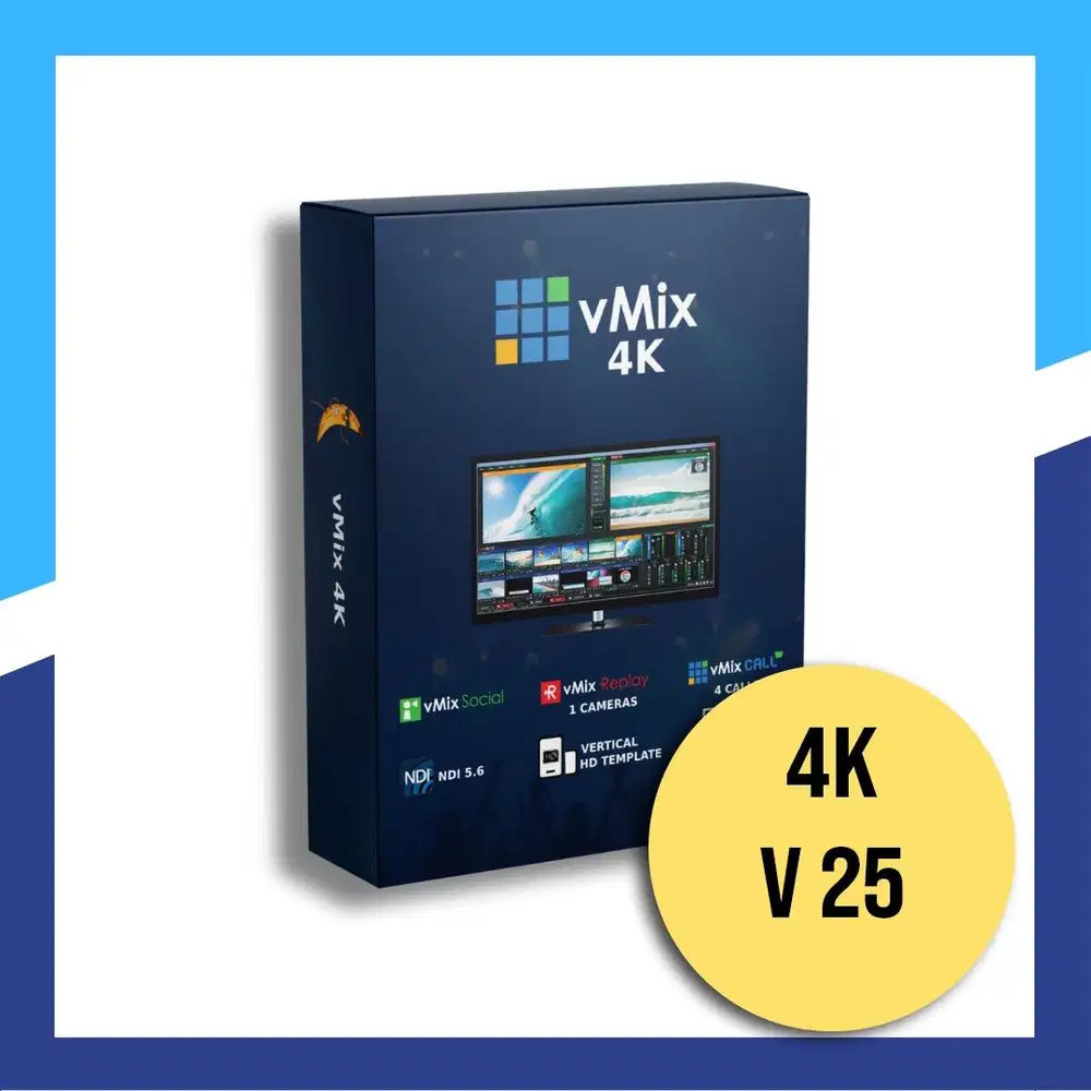 VMIX 4K v25 License Original.