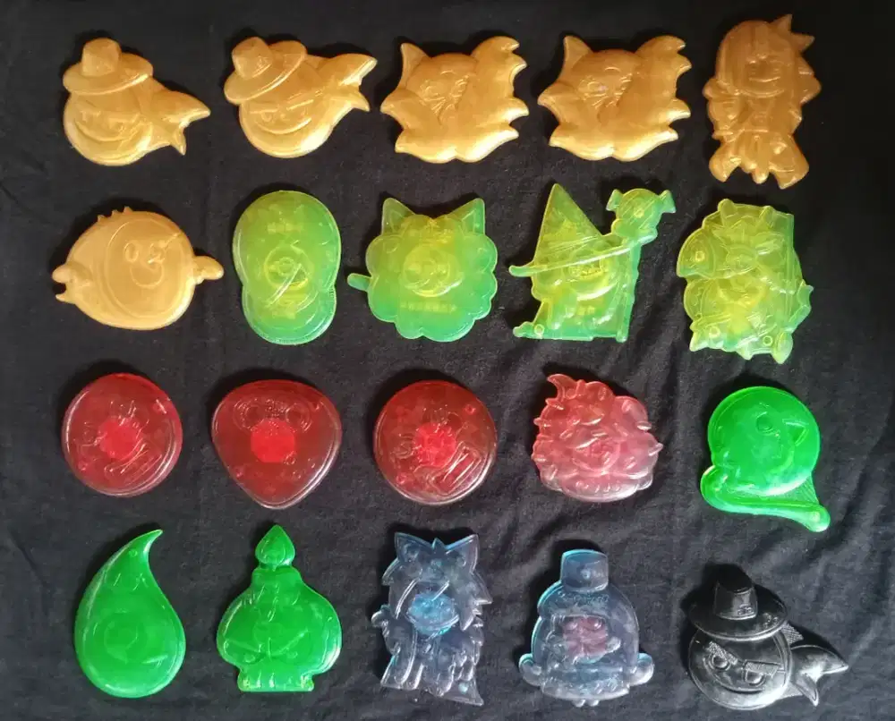 Borongan 20 pcs cetakan mainan anak karakter COOKIE RUN Ori Korea,