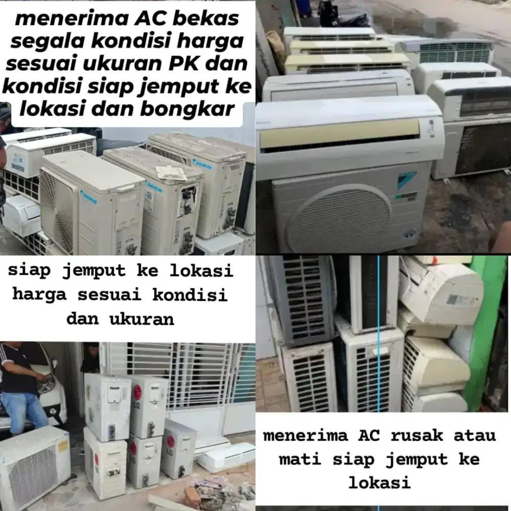 Terima ac bekas semua kondisi