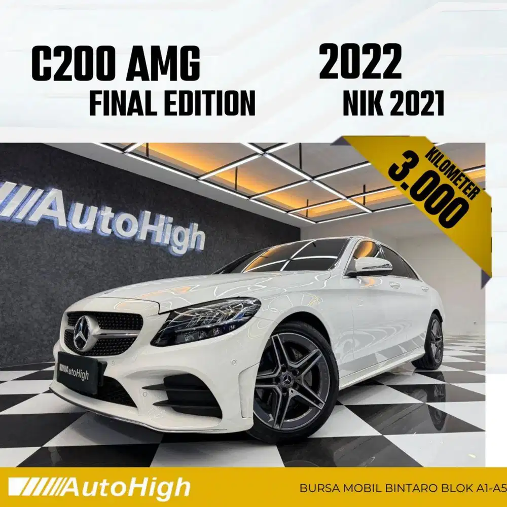 DP10% [Km3.000] C200 AMG 2021 White Reg 2022 #AUTOHIGH