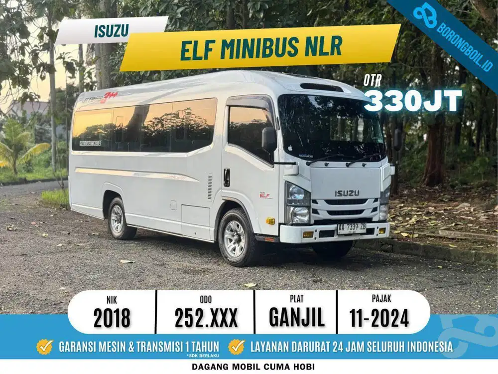ISUZU ELF MINIBUS NLR 2018 PUTIH