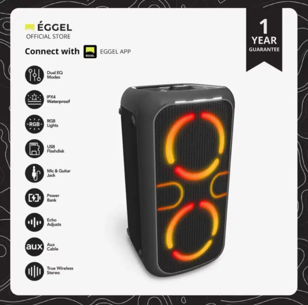 Eggel Fortis-4 Partybox Bluetooth Speaker